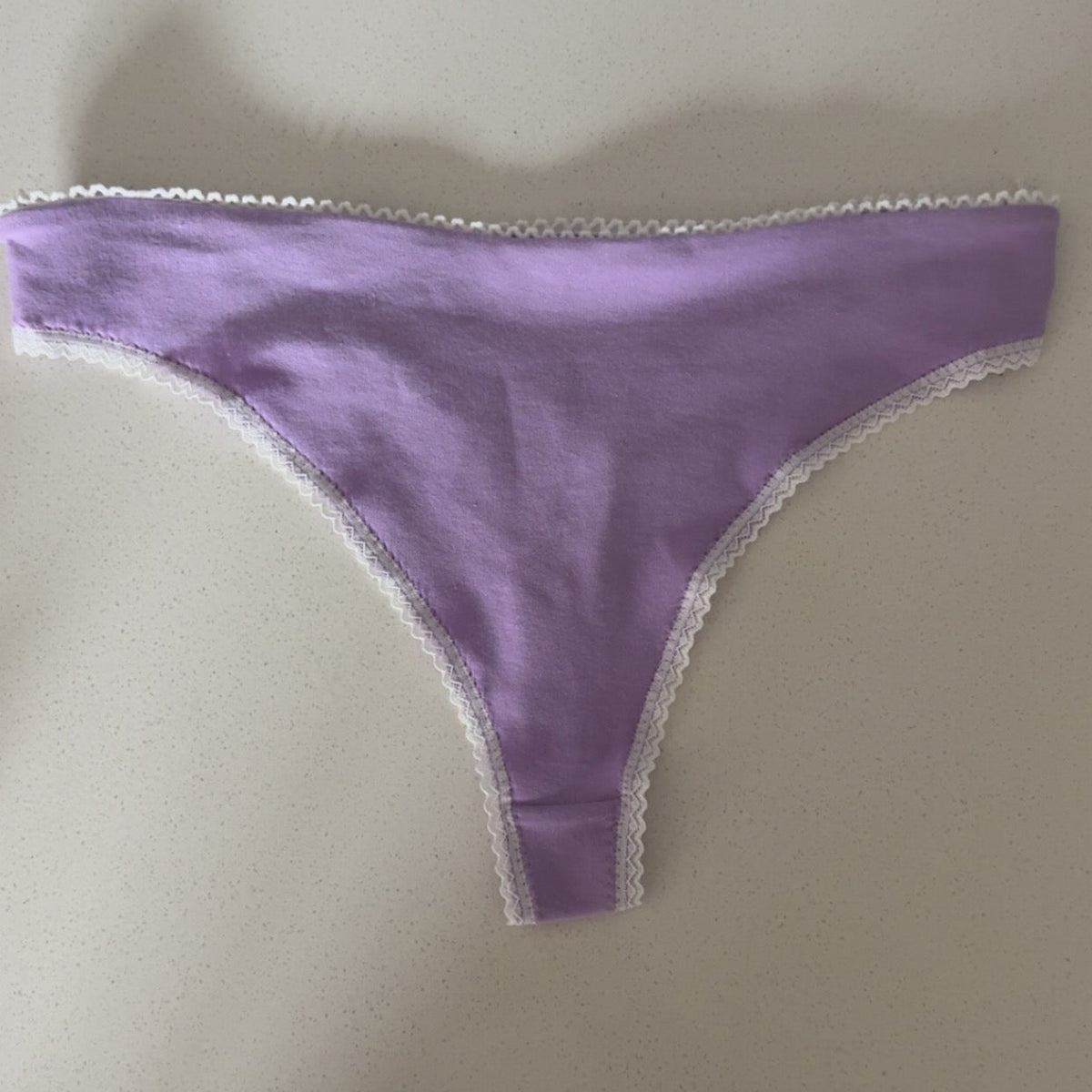 Lavender Cotton Thong