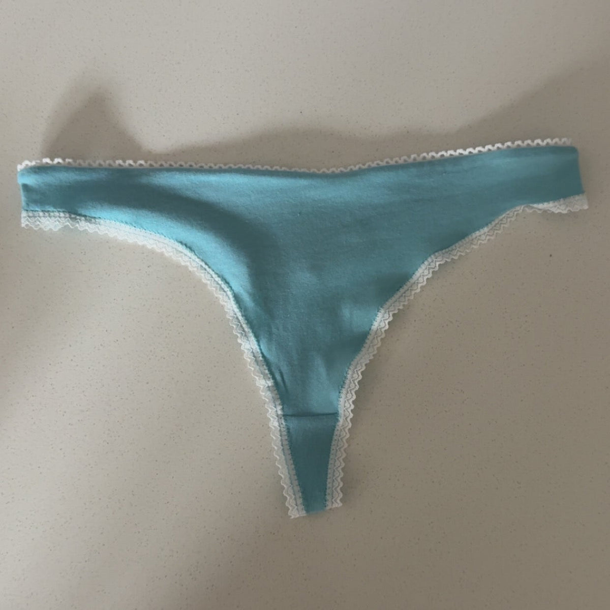 Aqua Cotton Thong